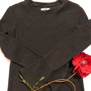 🌹Madewell gray waffle textured w/ 3/4 sleeves🌹